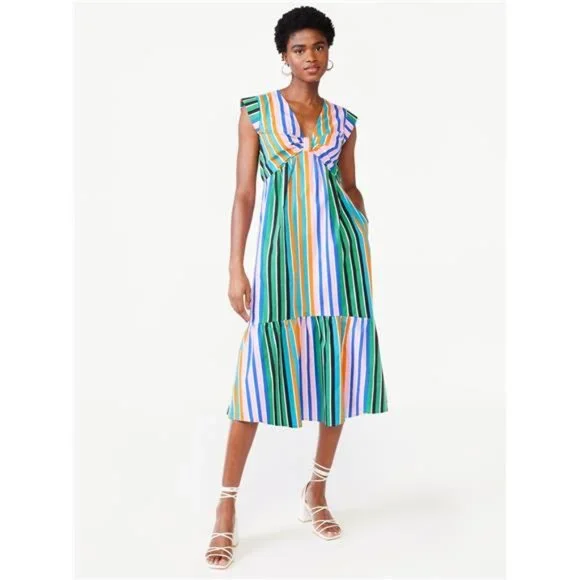 Scoop | Dresses | Scoop Womens Knot Front Midi Dress | Poshmark